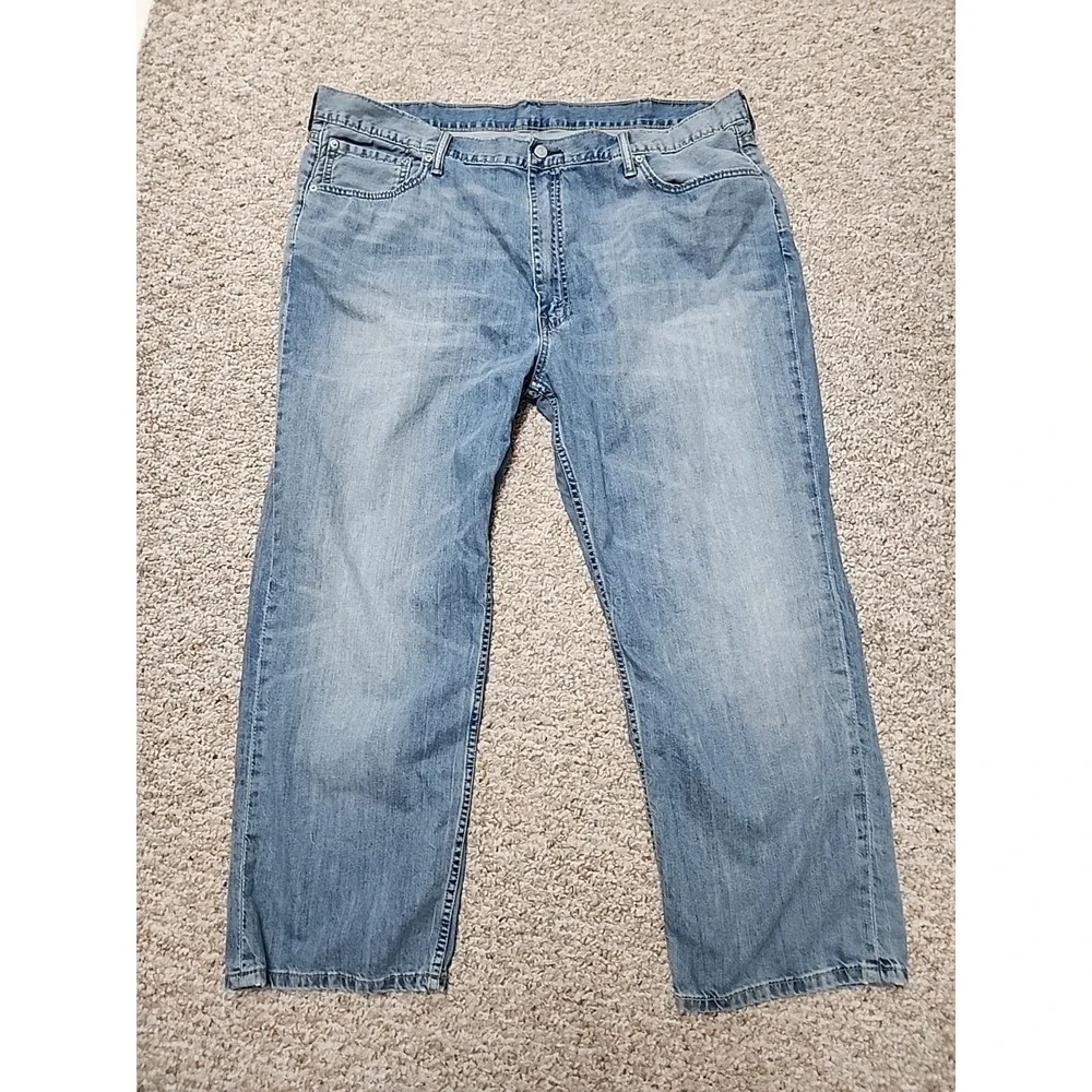 Levi's 559 Jeans Mens 40x30 Relaxed Straight Light Wash Casual 42x29 Measured